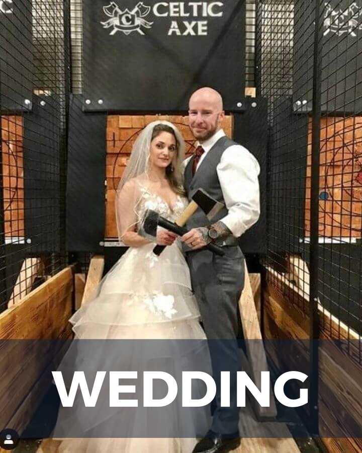 couple celebrating their wedding